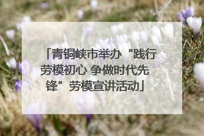 青铜峡市举办“践行劳模初心 争做时代先锋”劳模宣讲活动